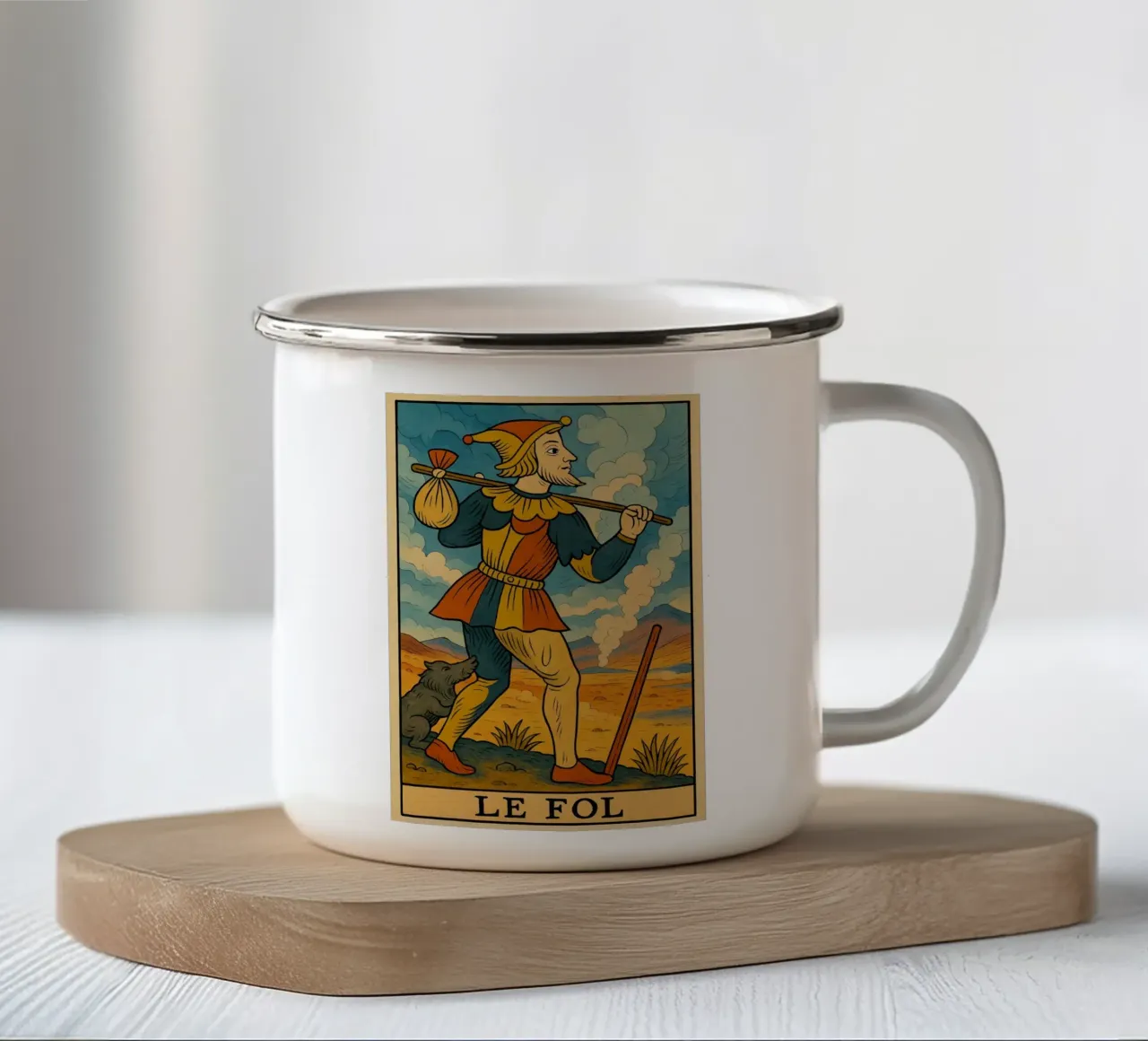 Le Fol tazza in smalto da MysticPixel