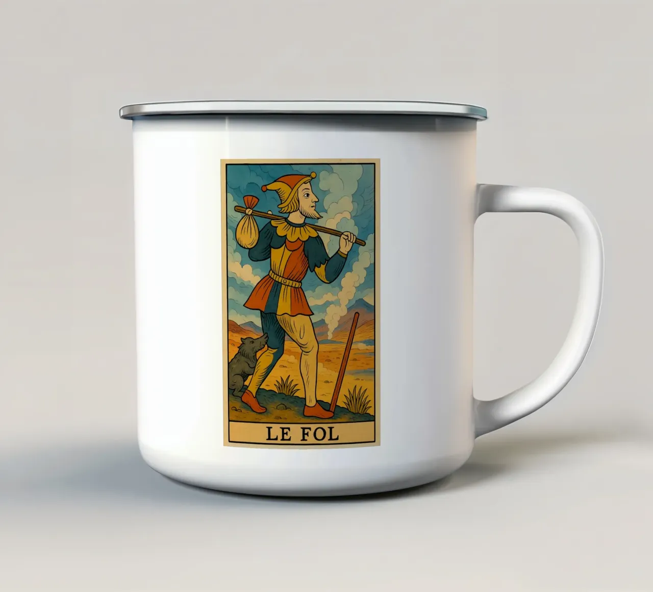 Le Fol tazza in smalto da MysticPixel