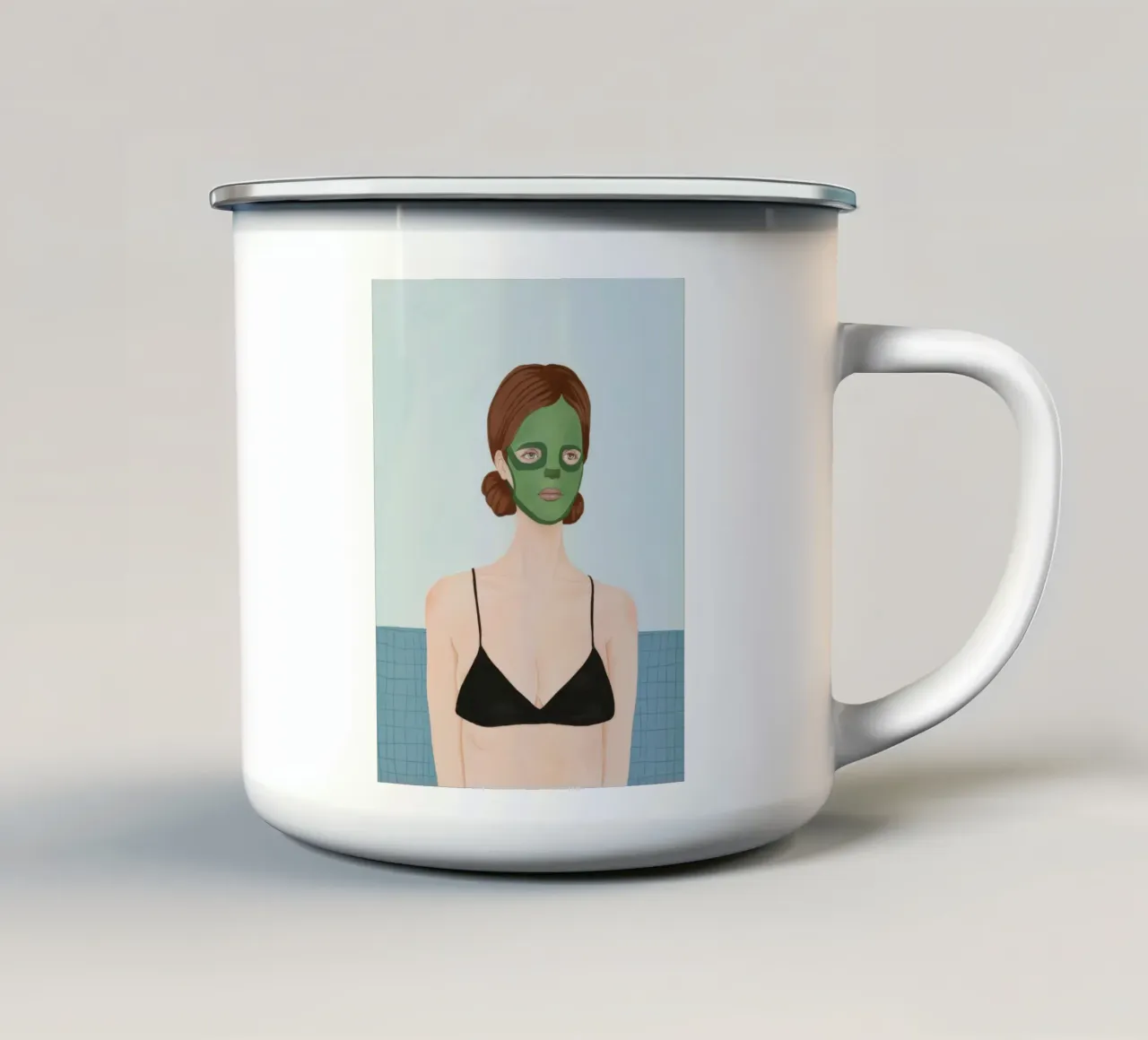 Tranquillo rituale zen tazza in smalto da Aether Brush