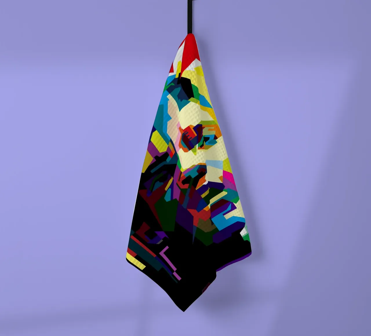 Juice WRLD American Rapper WPAP Trending Now tea towel by Artkreator