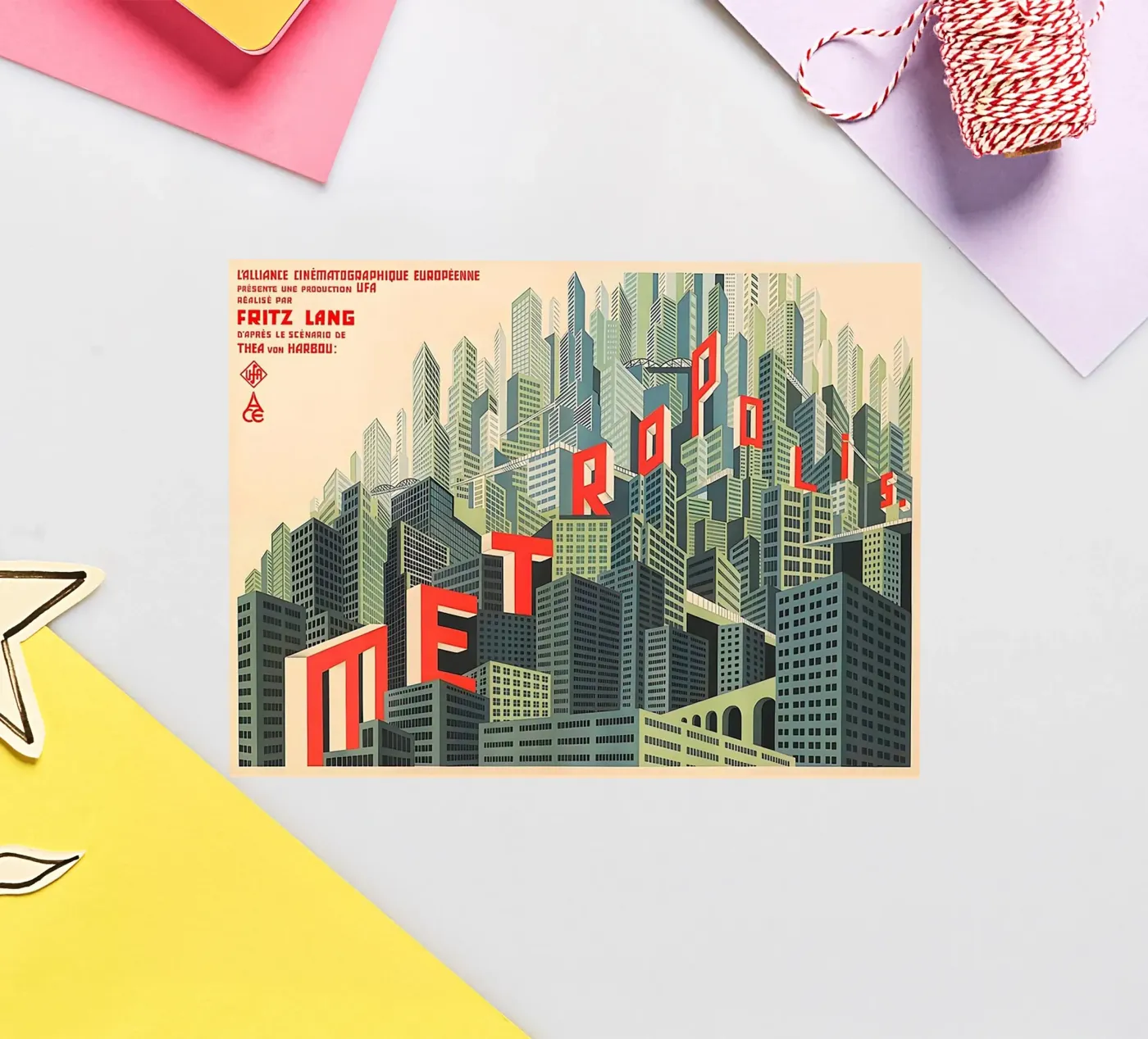 Metropolis sticker by Attaboy Dsgn