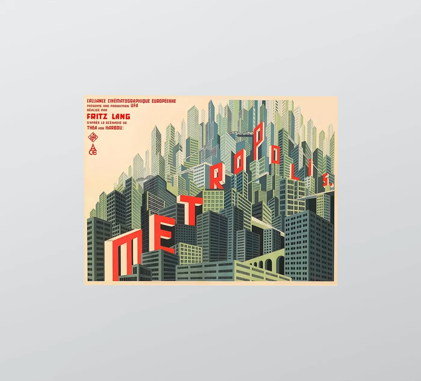 Metropolis sticker by Attaboy Dsgn