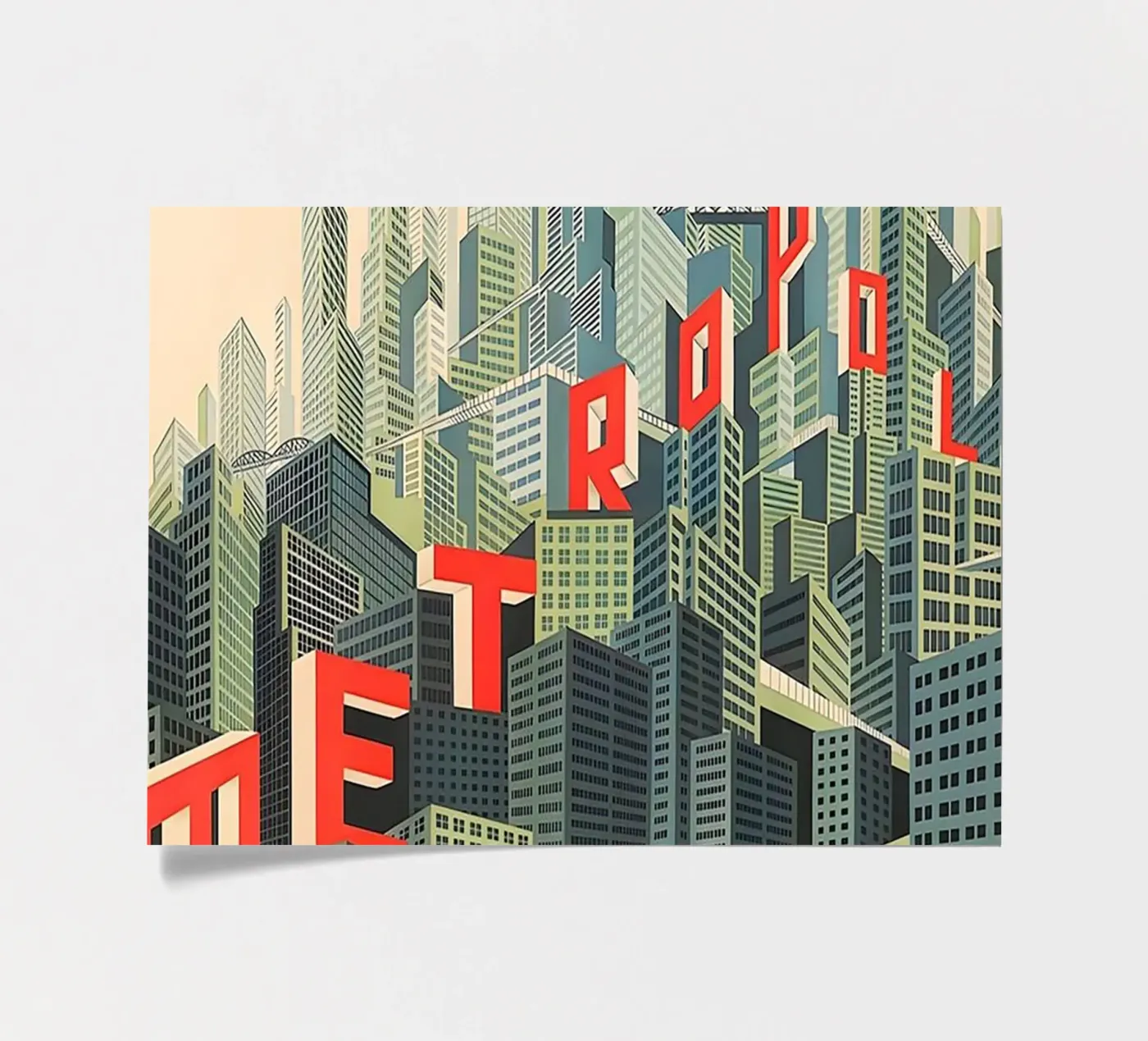 Metropolis stickervel van Attaboy Dsgn