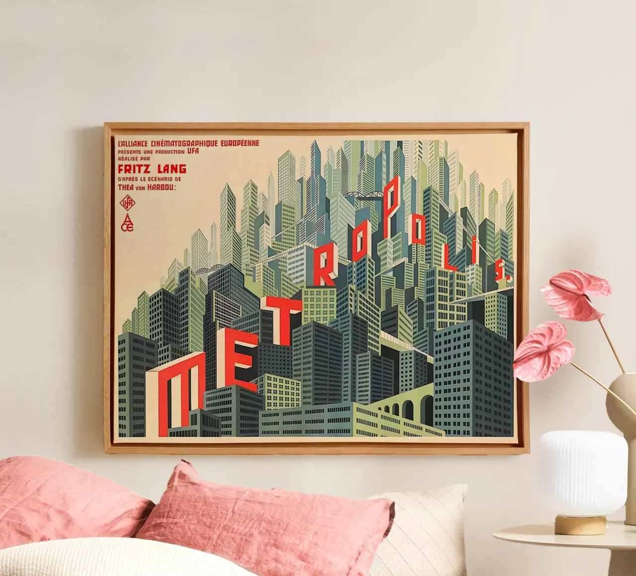 Metropolis tela con Cornice a cassetta da Attaboy Dsgn