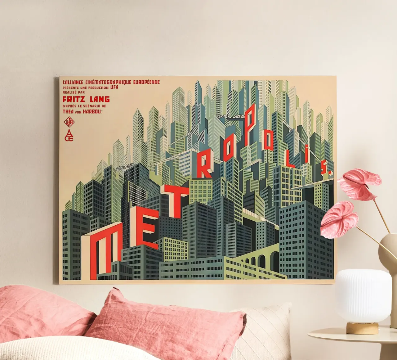 Metropolis tela con Cornice a cassetta da Attaboy Dsgn