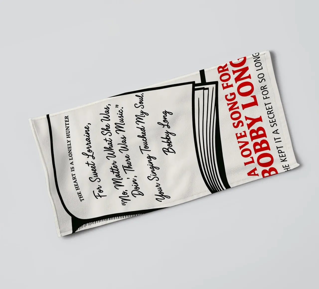 A Love Song For Bobby Long asciugamano da bagno da MoviesArt