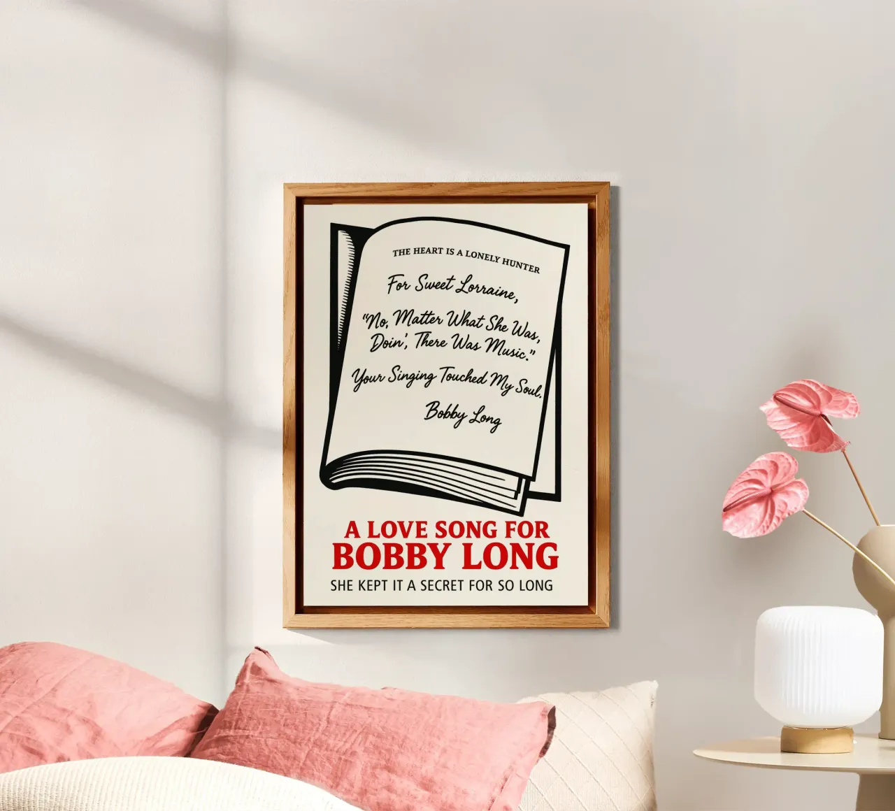 A Love Song For Bobby Long alluminio dibond da MoviesArt