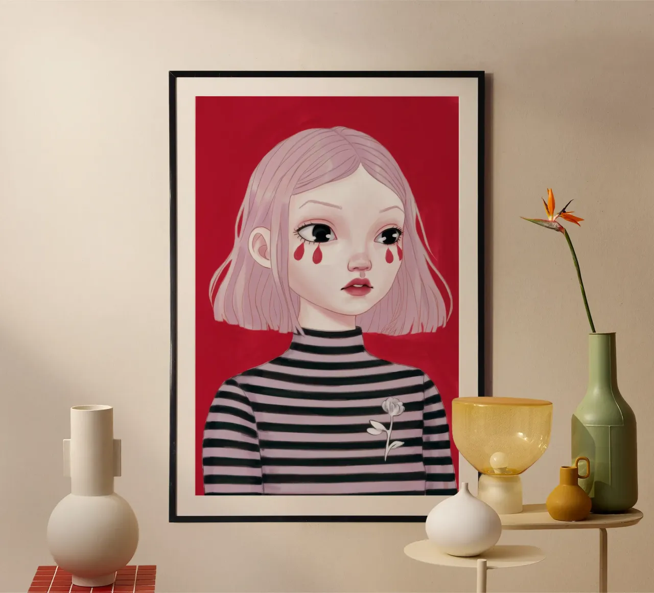 Elegia delle lacrime rosse poster da Aether Brush