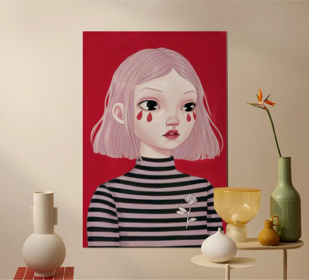 Elegia delle lacrime rosse poster da Aether Brush