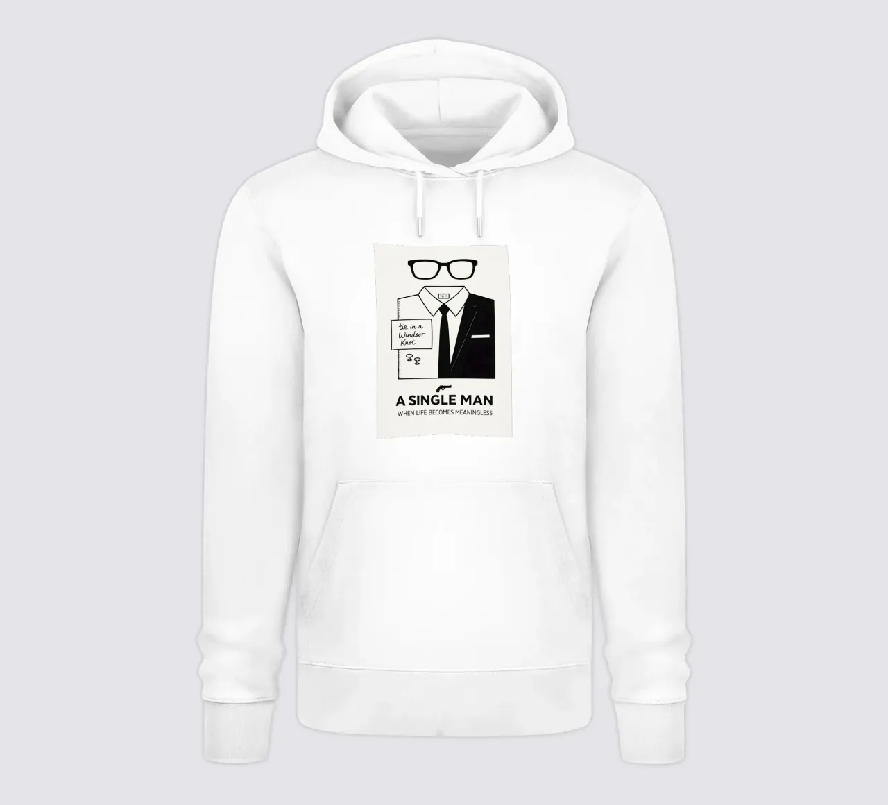 A Single Man Print Hoodie von MoviesArt