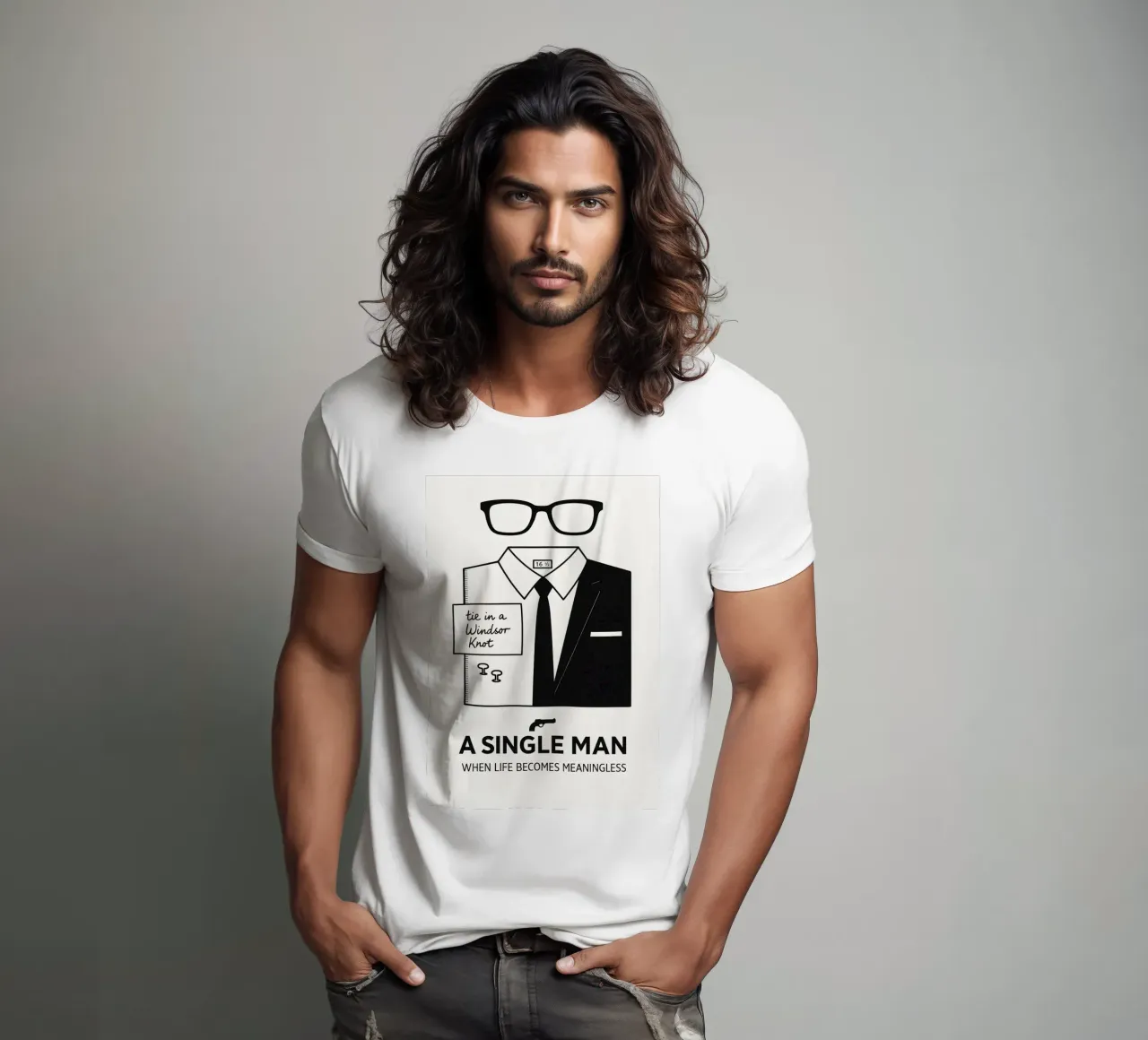 A Single Man Print t-shirt da MoviesArt