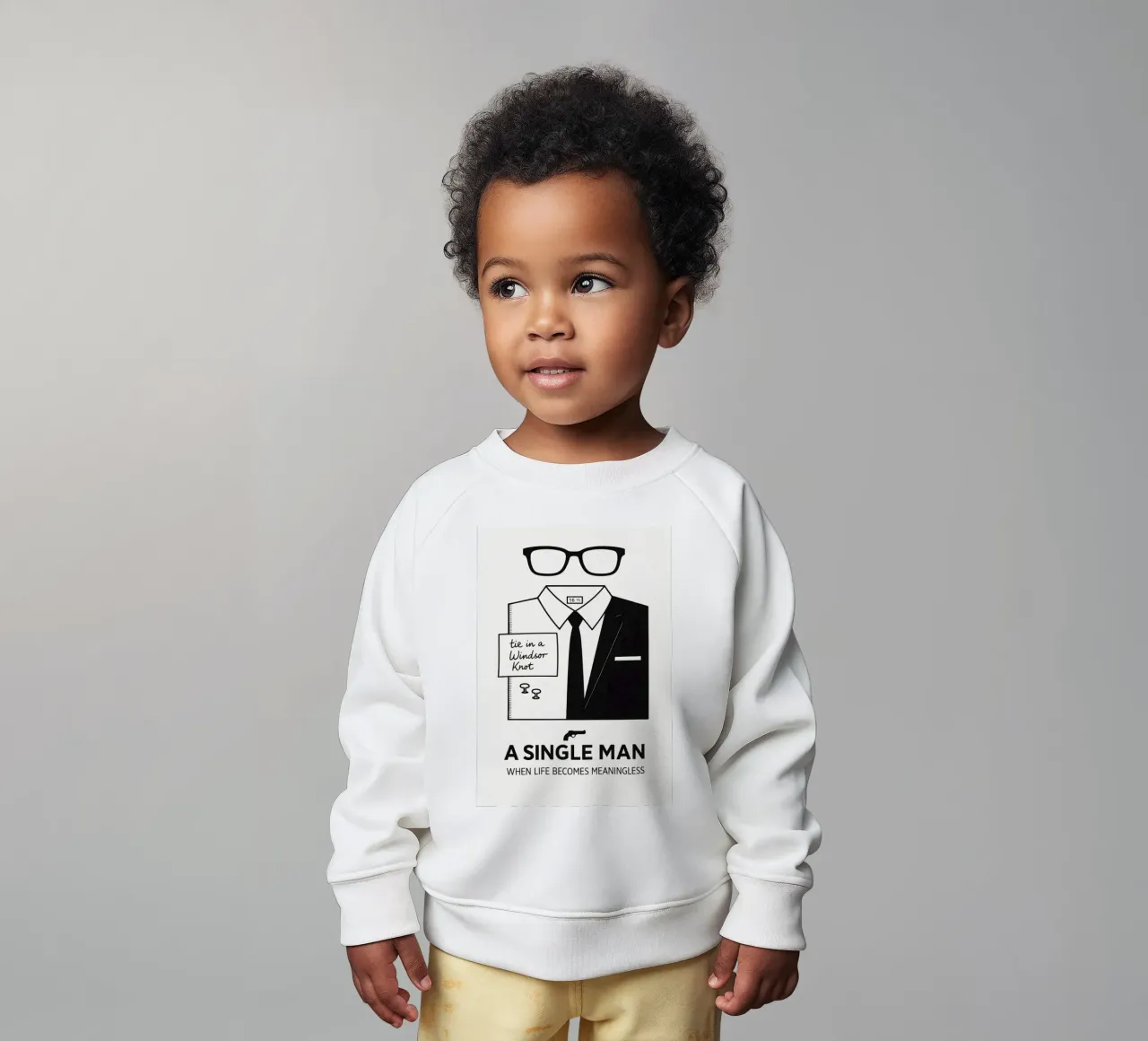 A Single Man Print baby sweatshirt by MoviesArt