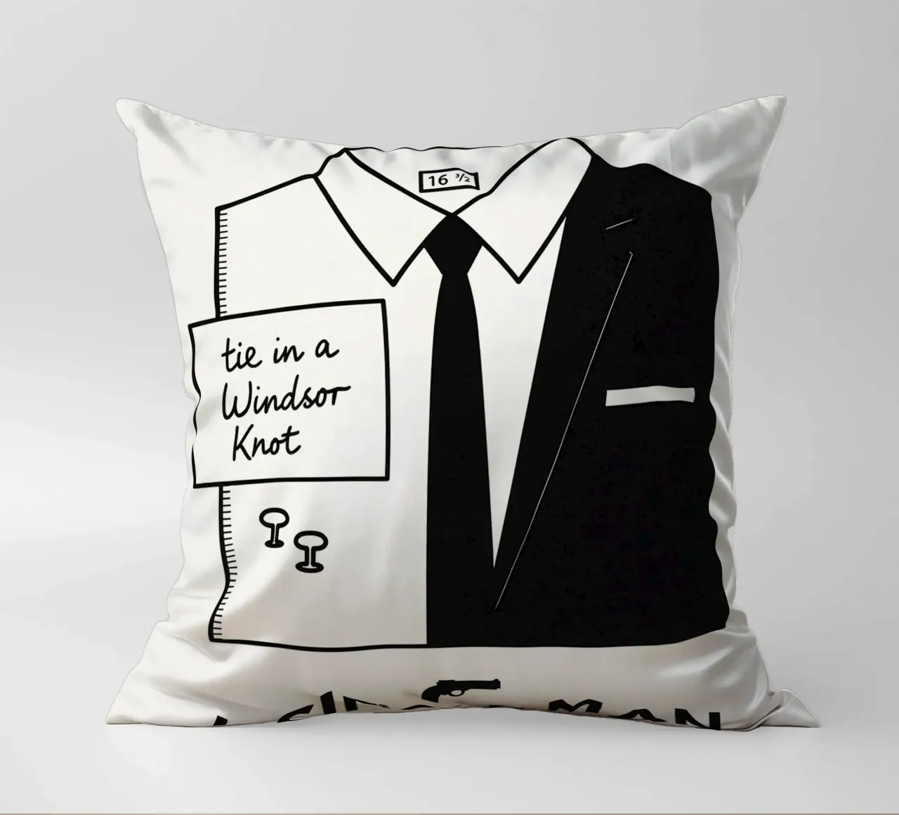 A Single Man Print Kissen von MoviesArt