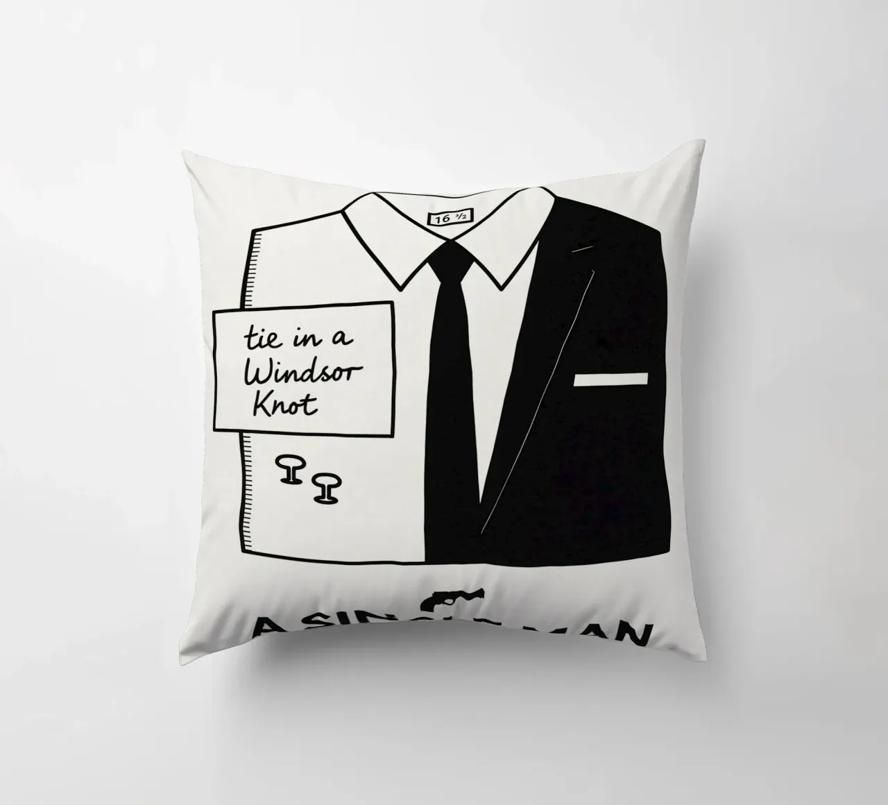 A Single Man Print cuscino da MoviesArt