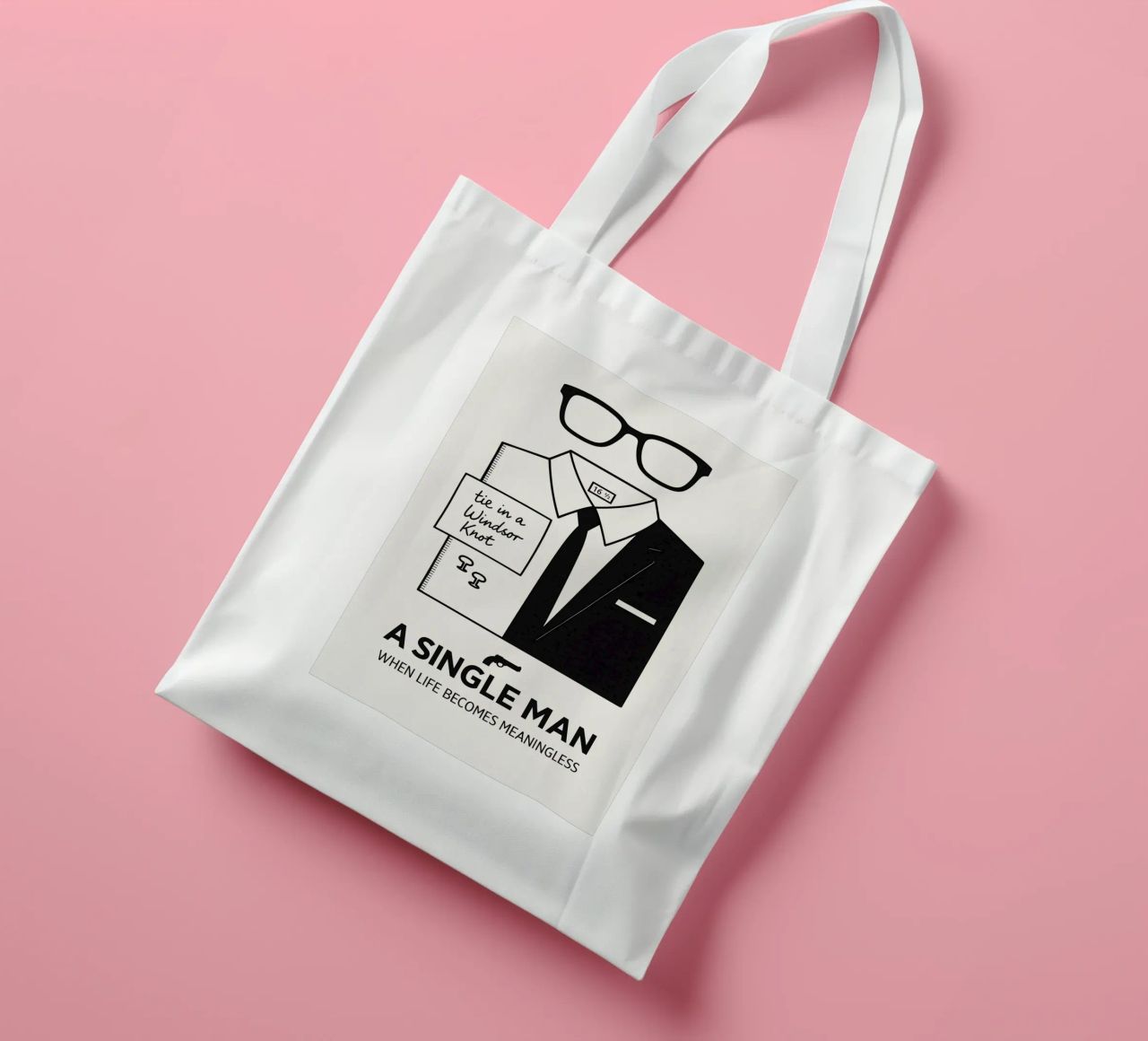A Single Man Print borsa in juta da MoviesArt
