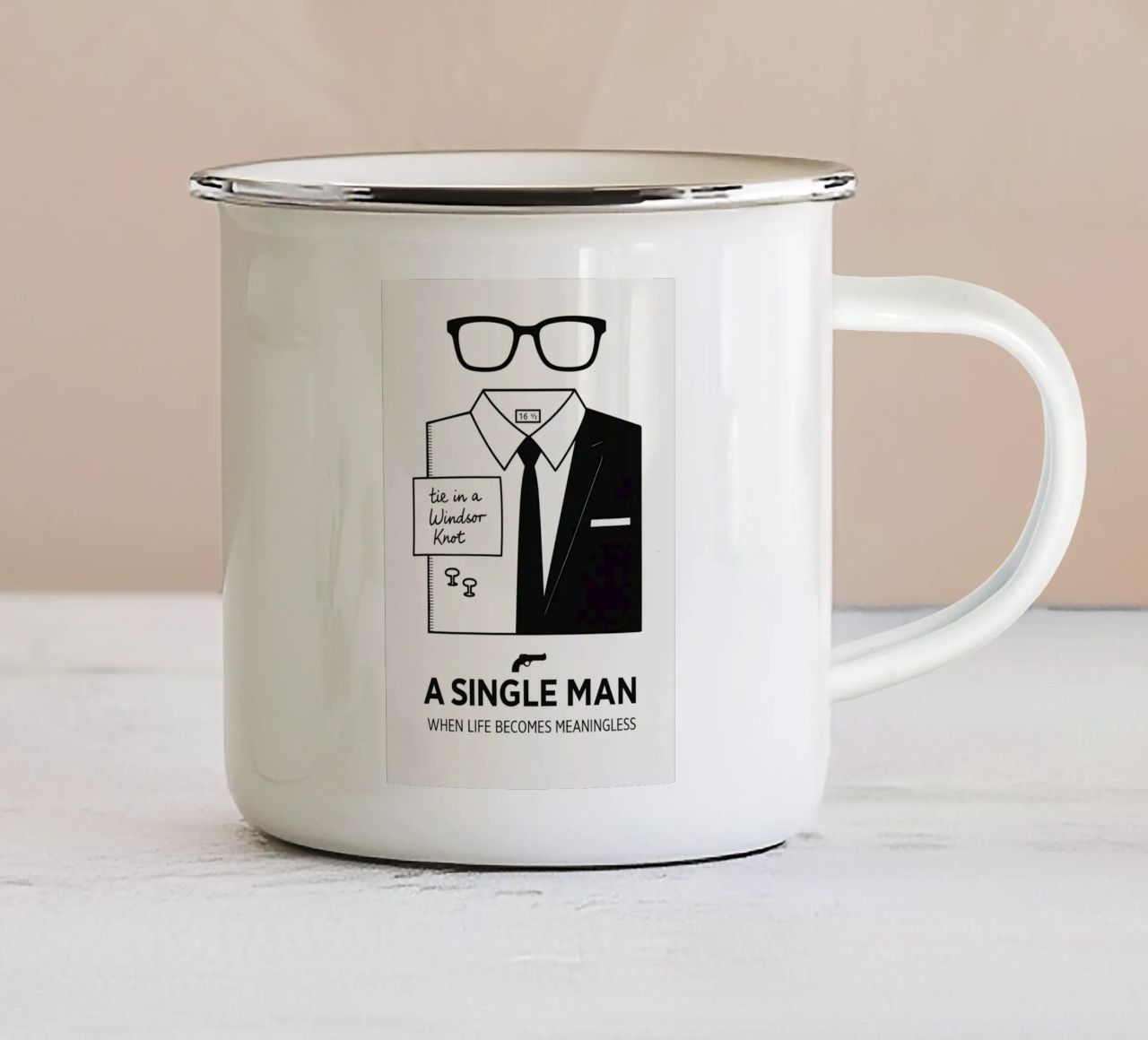 A Single Man Print tazza in smalto da MoviesArt