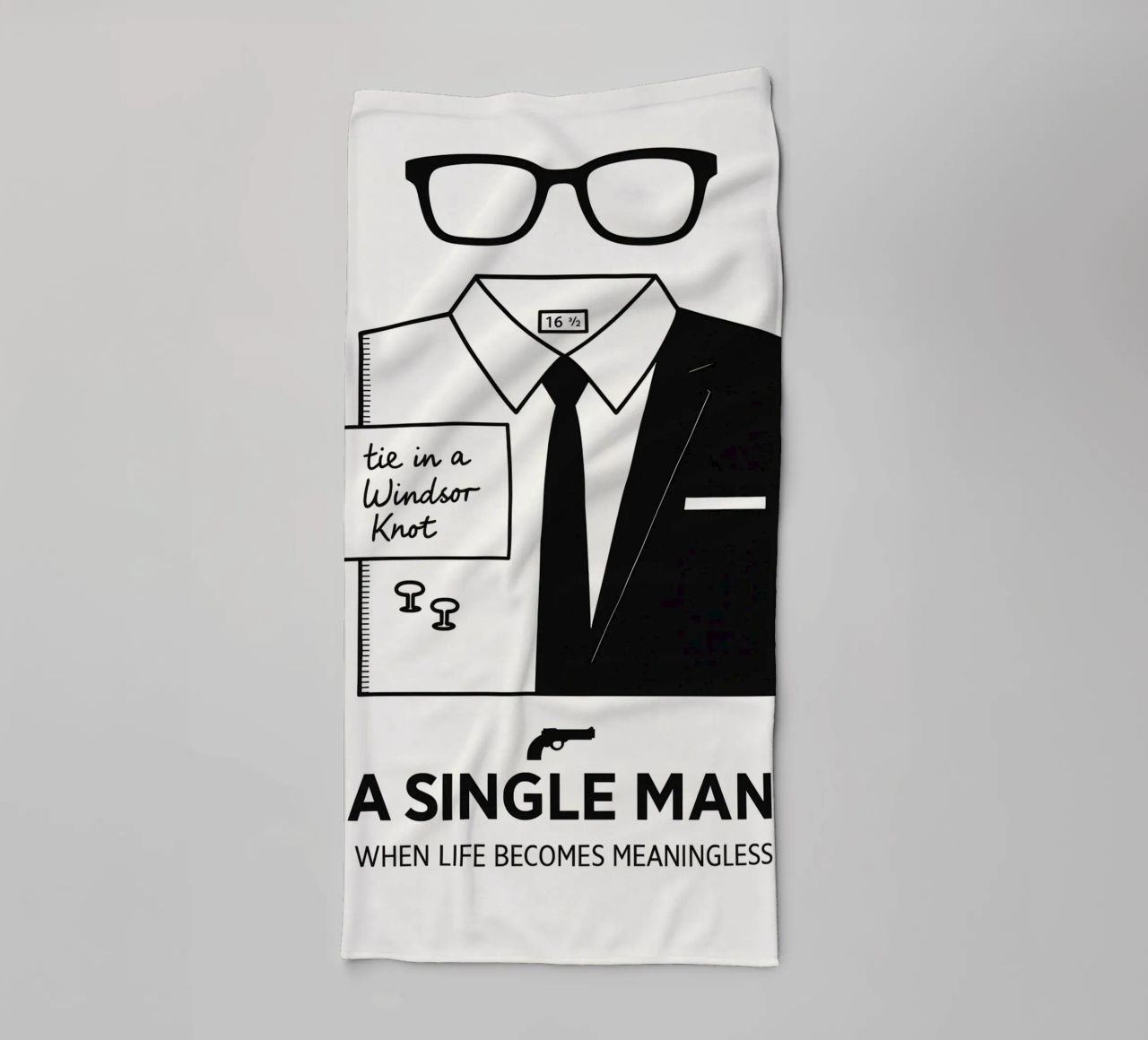 A Single Man Print asciugamano da bagno da MoviesArt