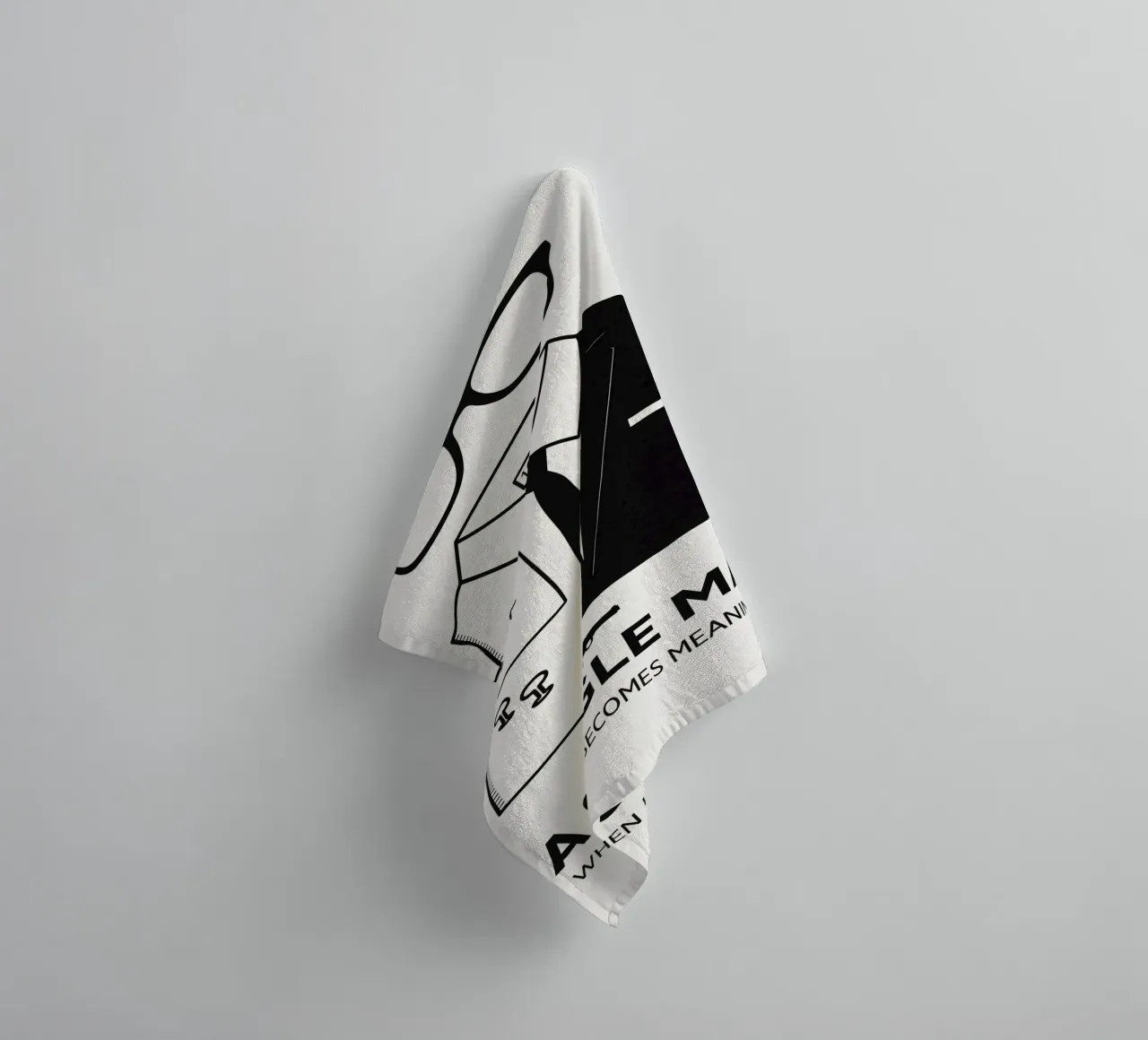 A Single Man Print badhanddoek van MoviesArt