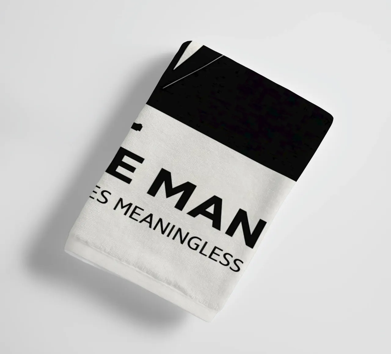 A Single Man Print badhanddoek van MoviesArt