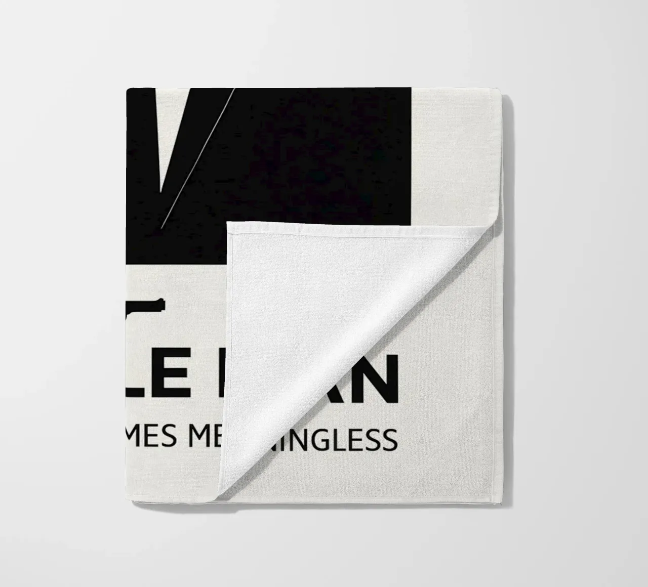 A Single Man Print strandhanddoek van MoviesArt