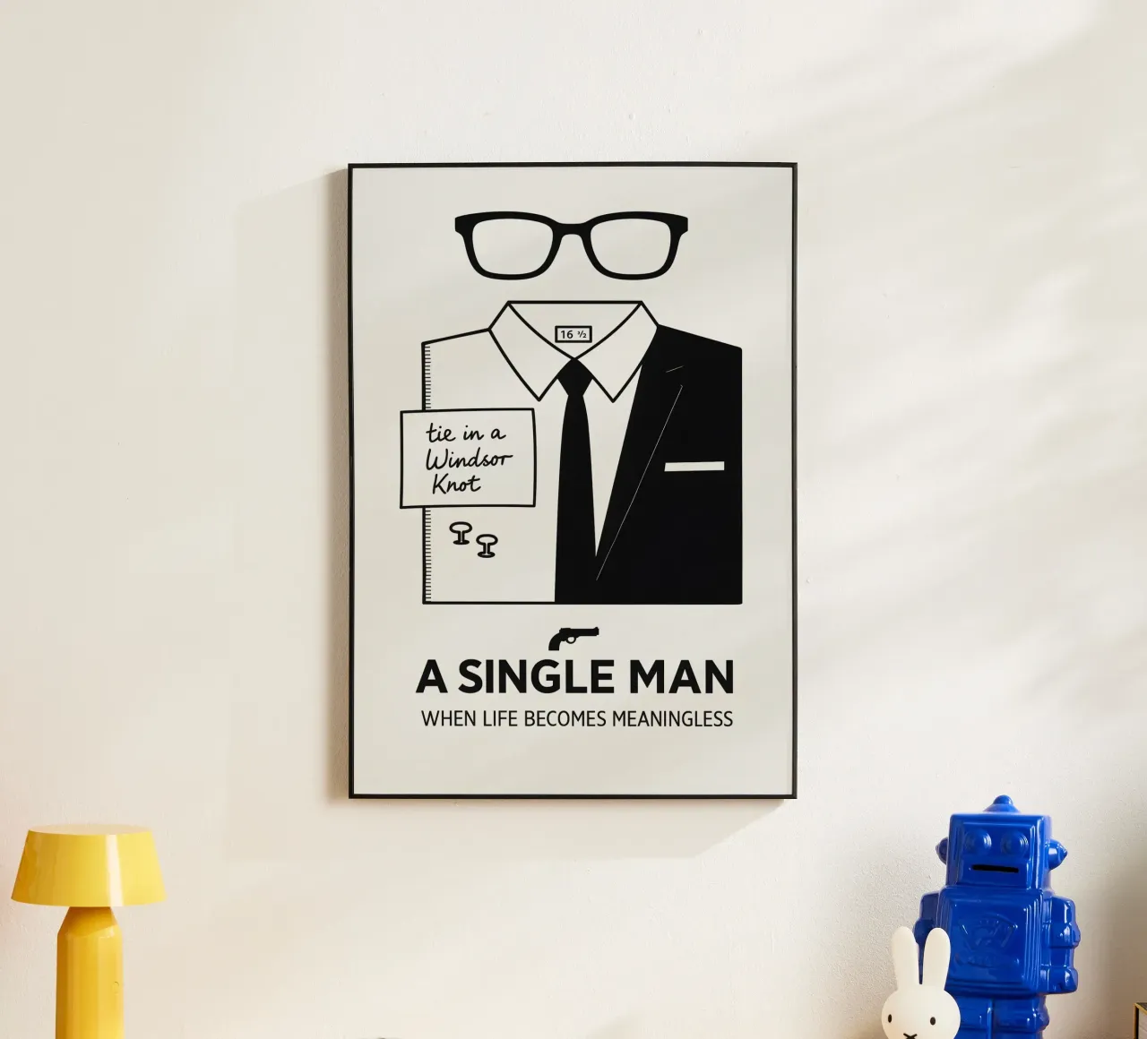 A Single Man Print alluminio dibond da MoviesArt