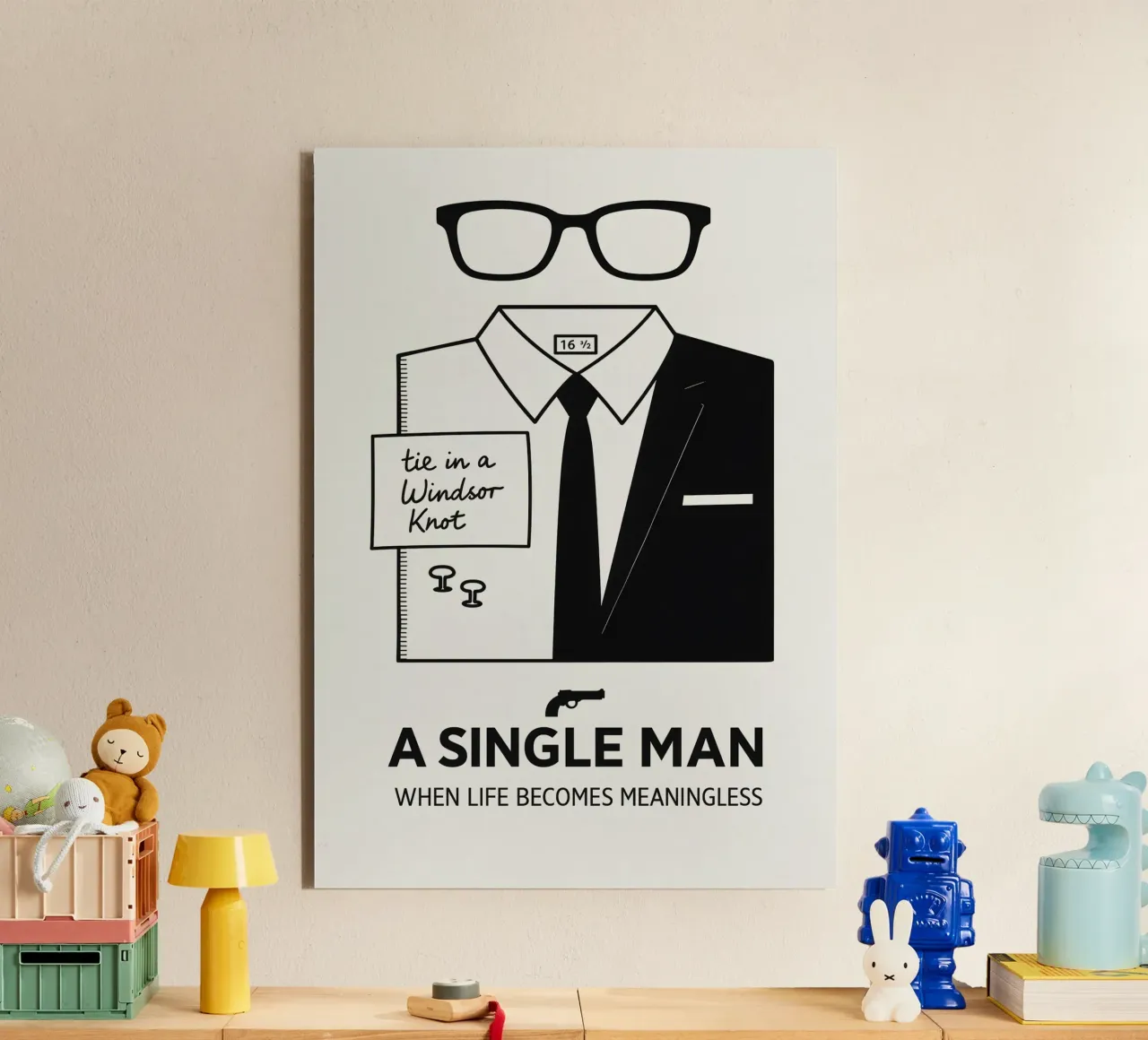 A Single Man Print pannello forex da MoviesArt