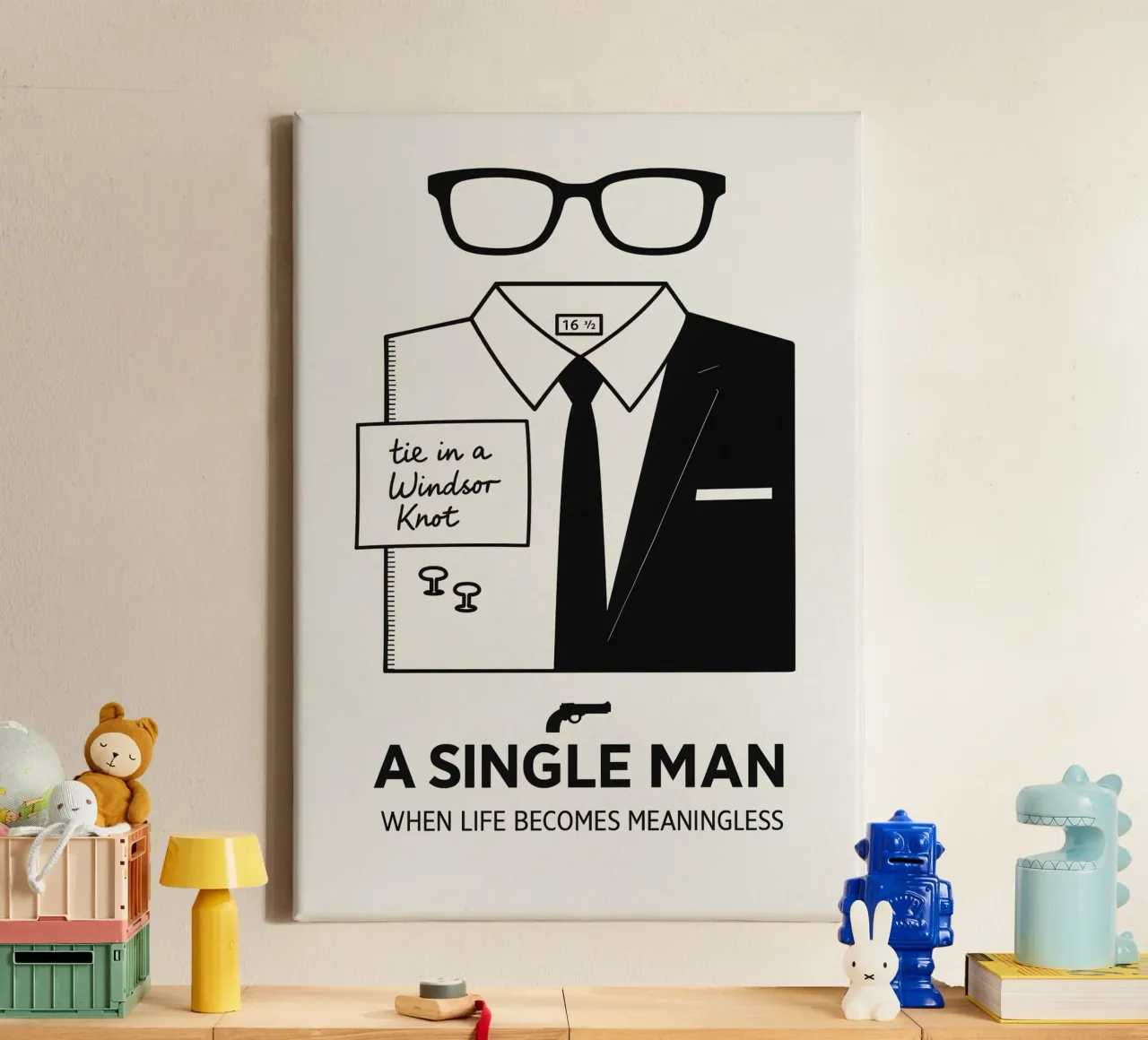 A Single Man Print tela da MoviesArt