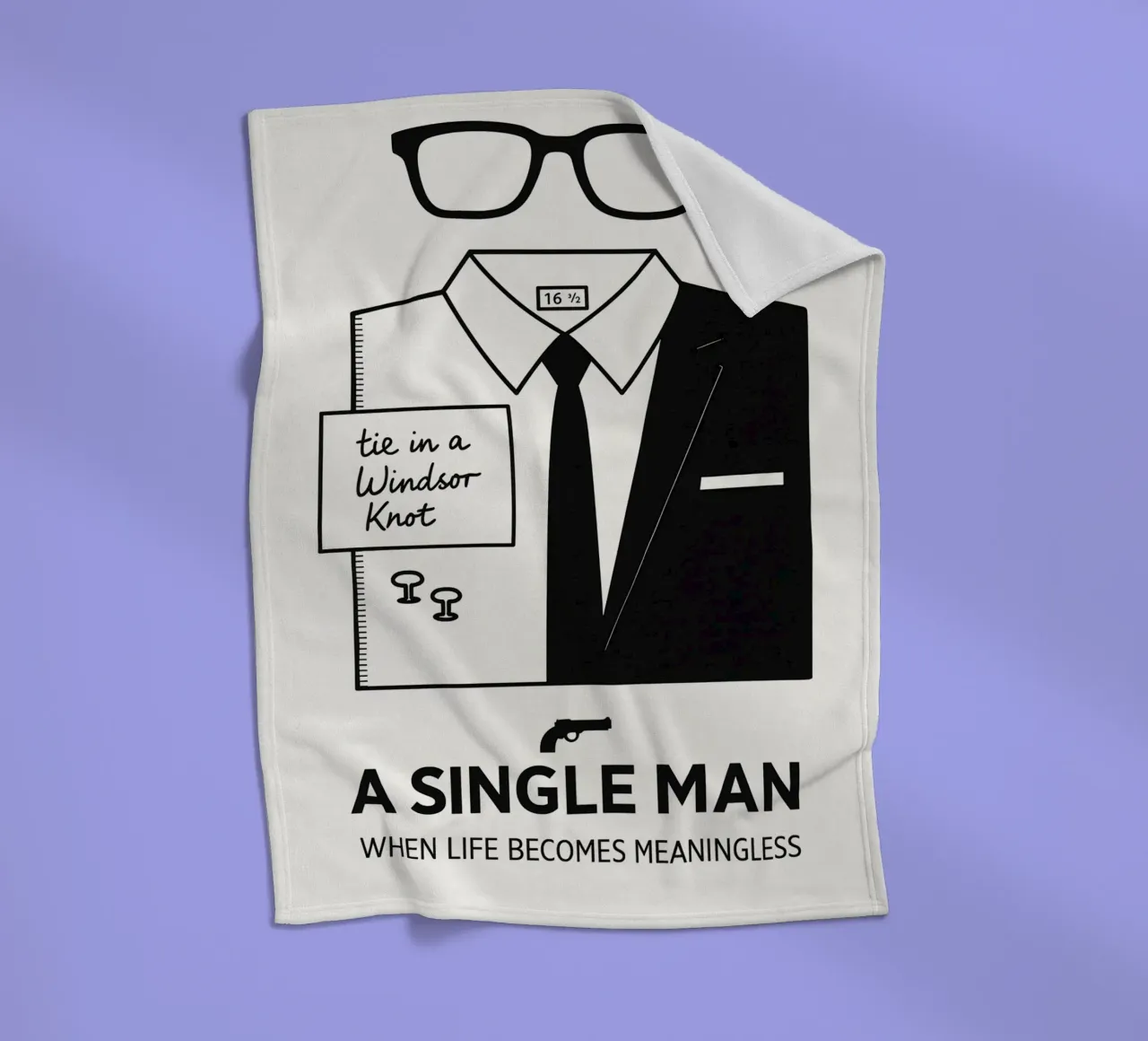 A Single Man Print manta de franela de MoviesArt