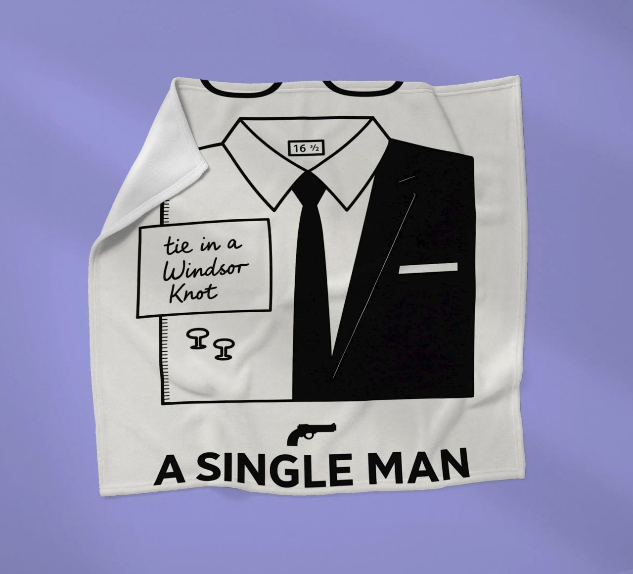 A Single Man Print coperta in pile da MoviesArt