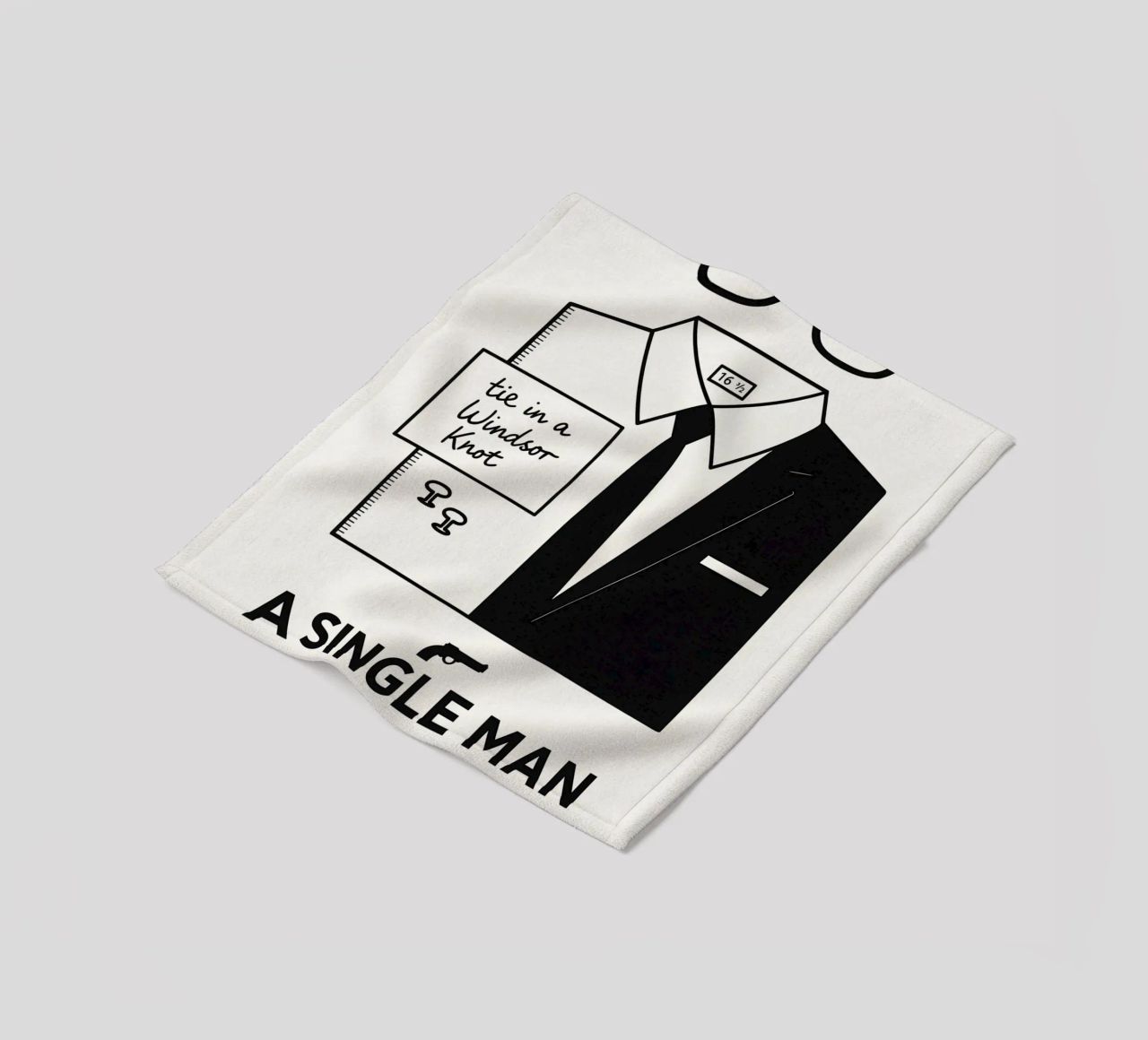 A Single Man Print coperta in pile da MoviesArt
