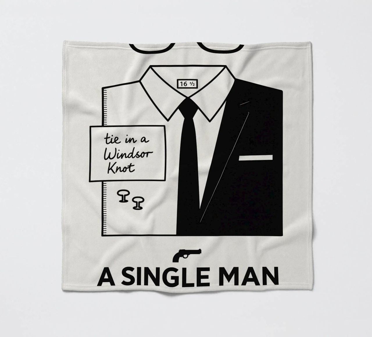 A Single Man Print coperta in pile da MoviesArt