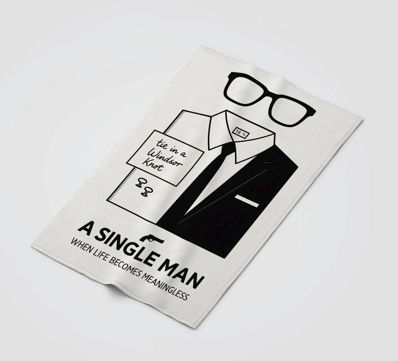 A Single Man Print coperta in pile da MoviesArt