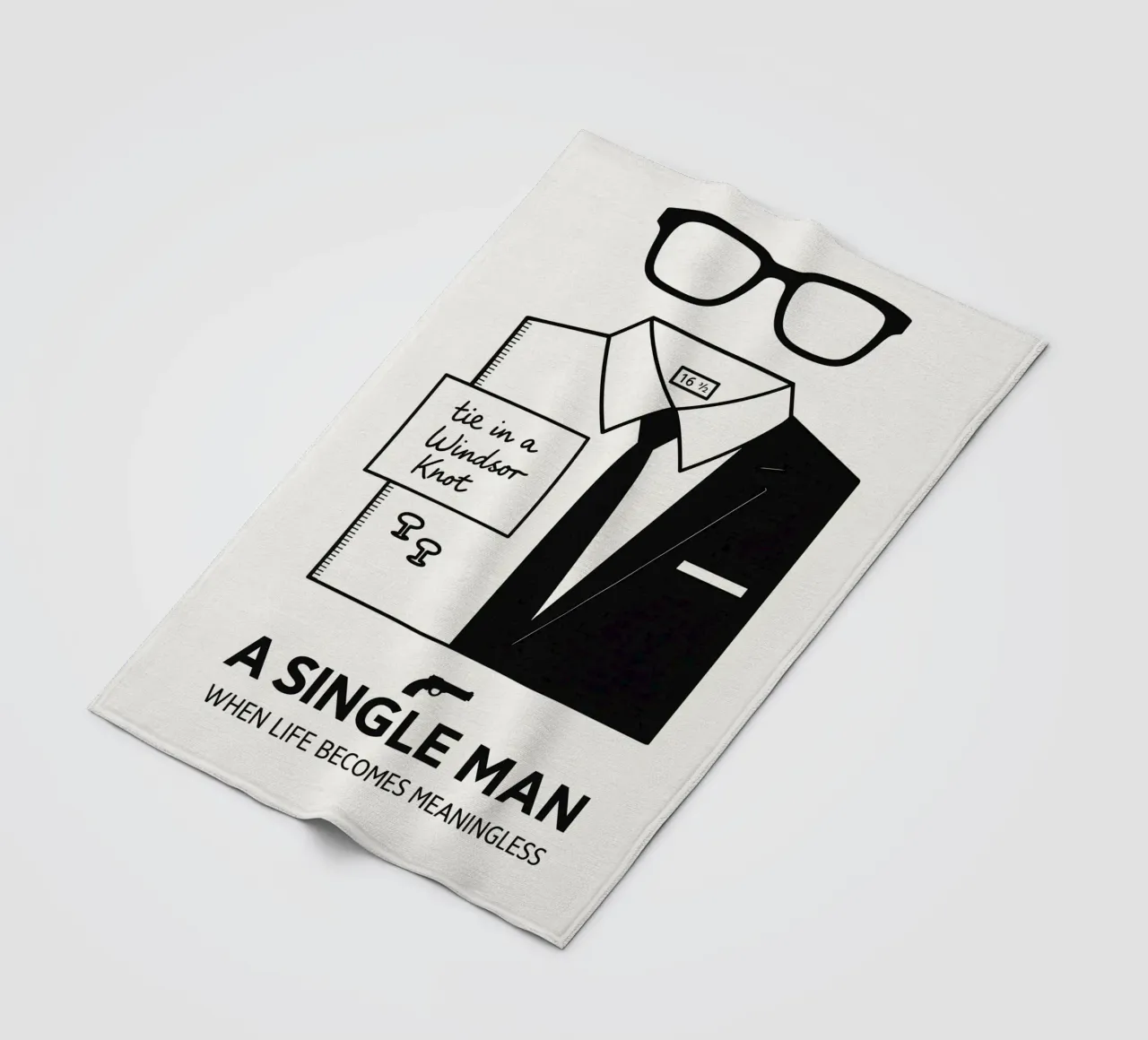 A Single Man Print manta de franela de MoviesArt