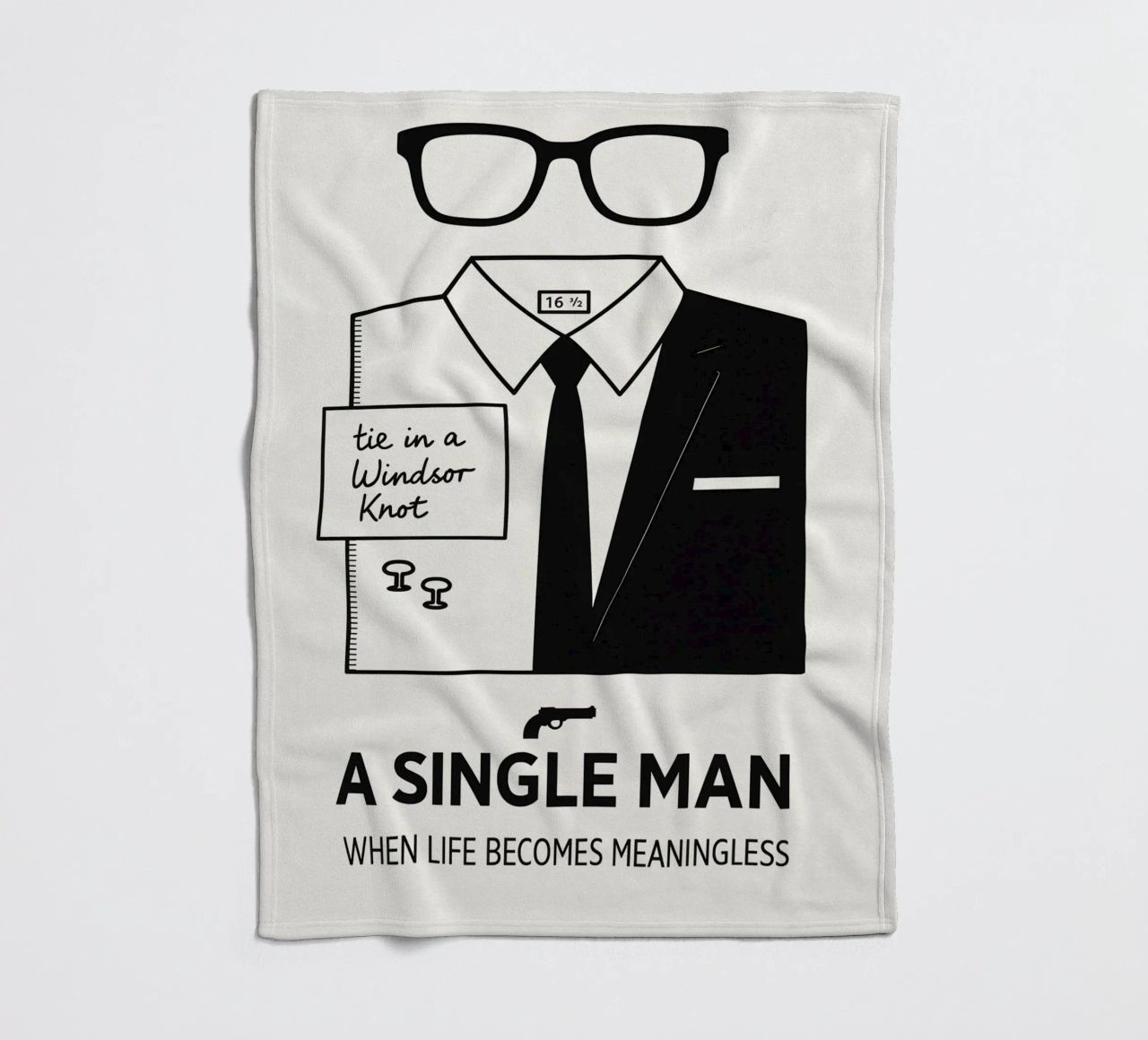 A Single Man Print coperta in pile da MoviesArt