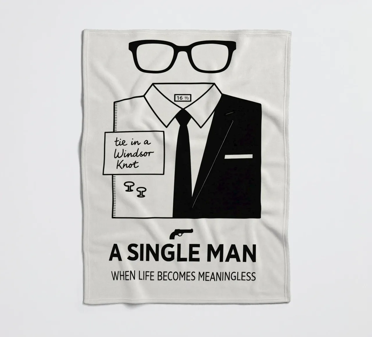 A Single Man Print manta de franela de MoviesArt