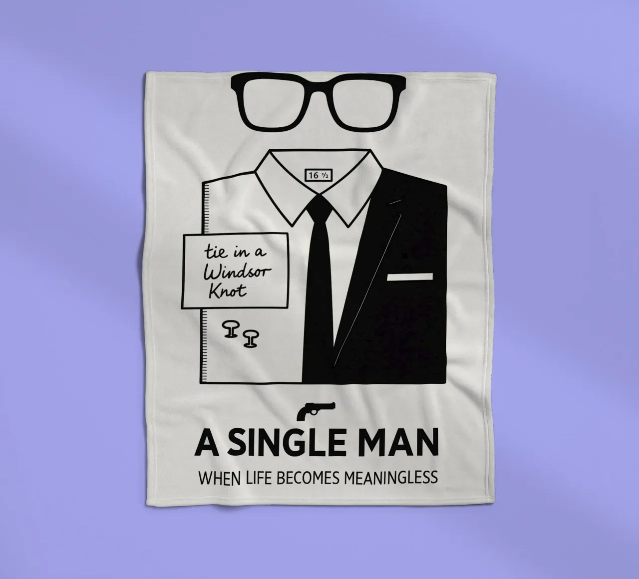 A Single Man Print manta de franela de MoviesArt