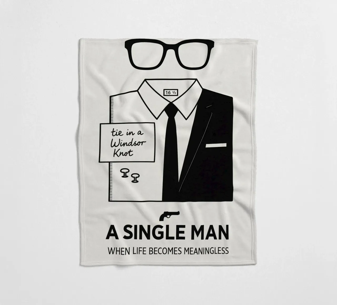 A Single Man Print manta de franela de MoviesArt