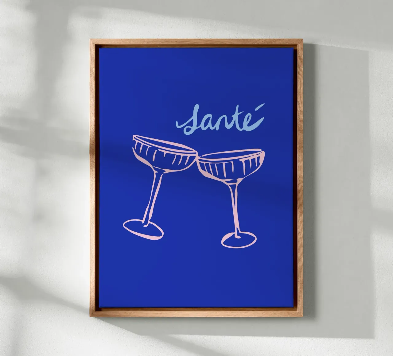 Santé tela con Cornice a cassetta da modeern