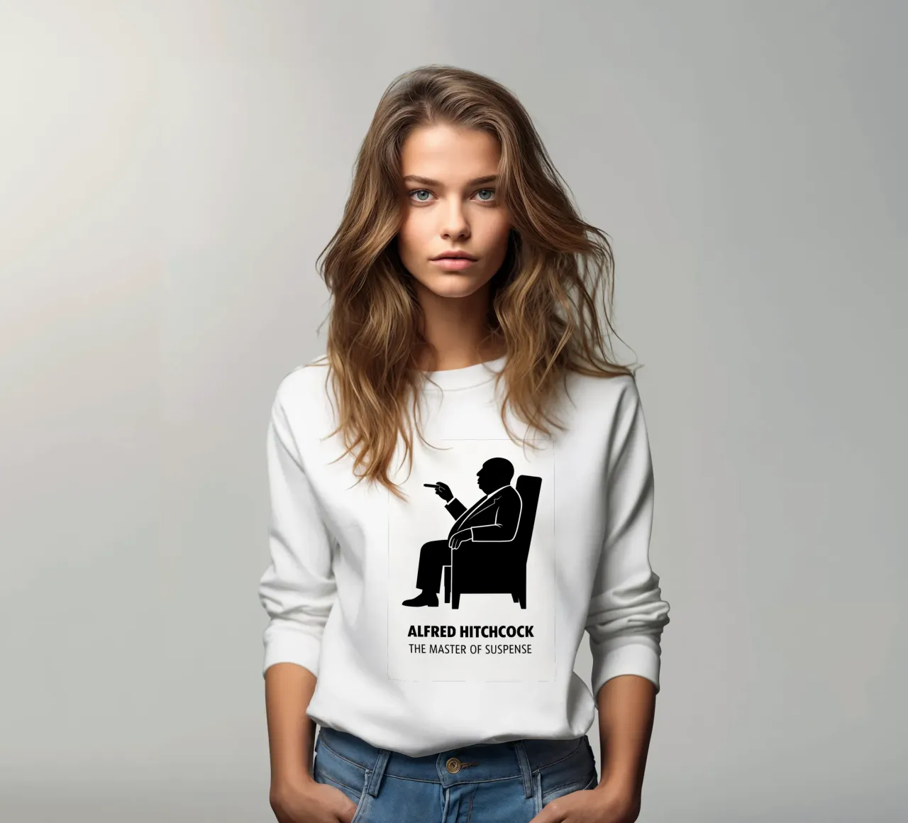 Alfred Hitchcock Print felpa da MoviesArt