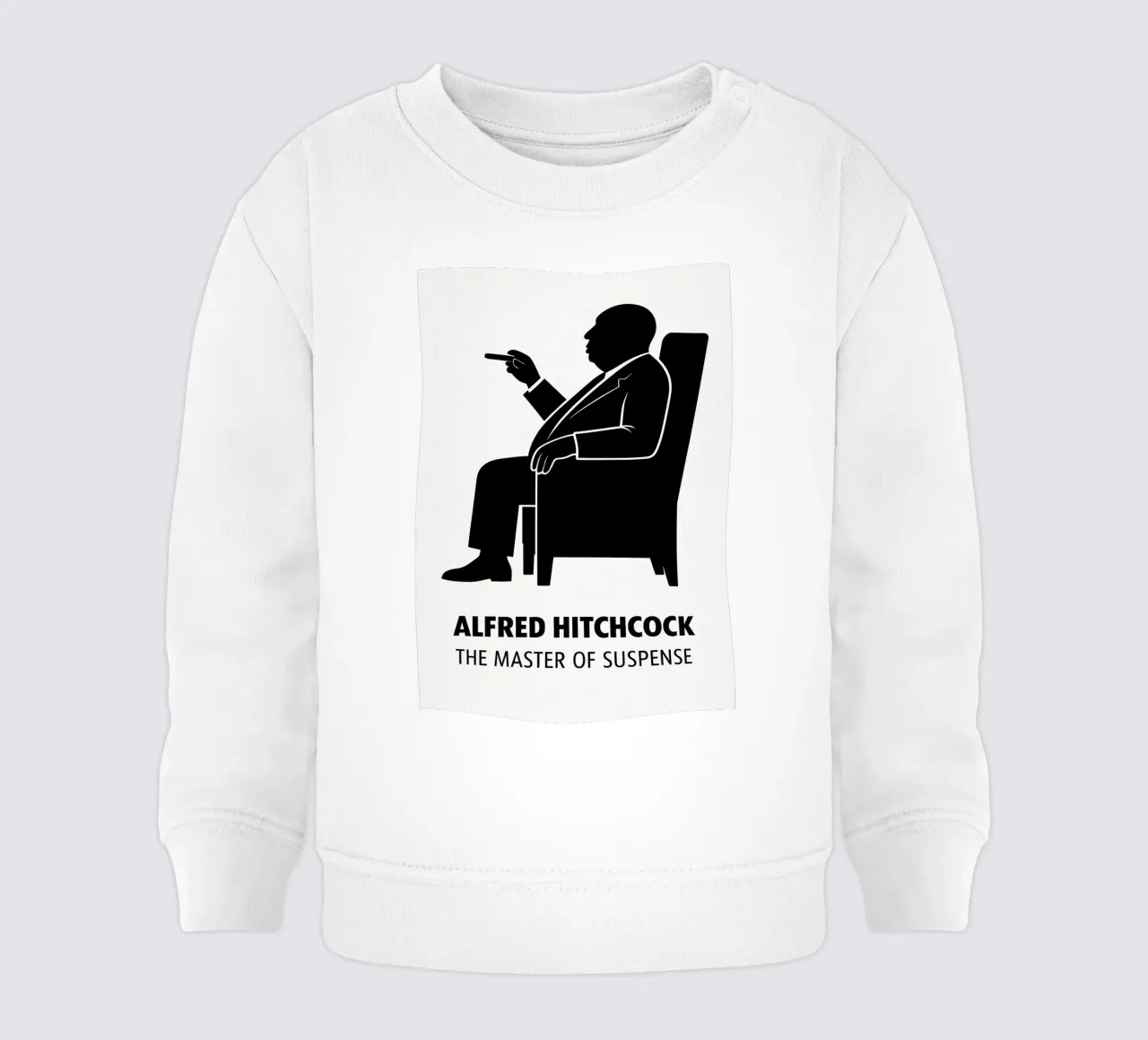 Alfred Hitchcock Print felpa neonato da MoviesArt