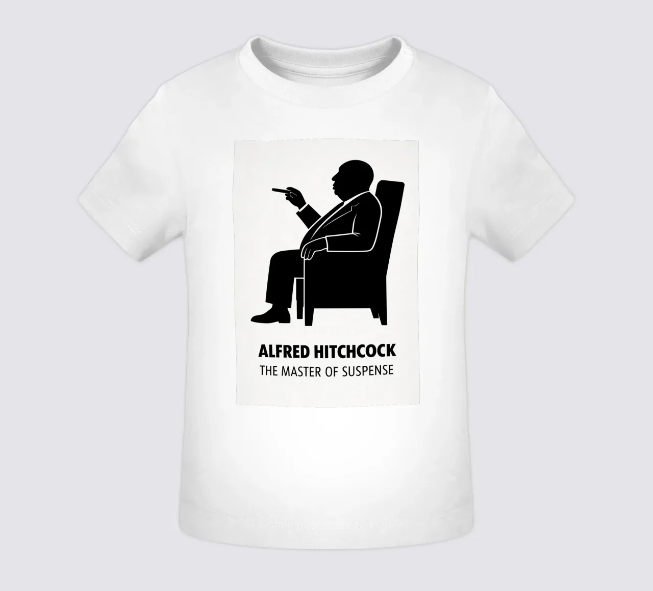 Alfred Hitchcock Print maglietta neonato da MoviesArt