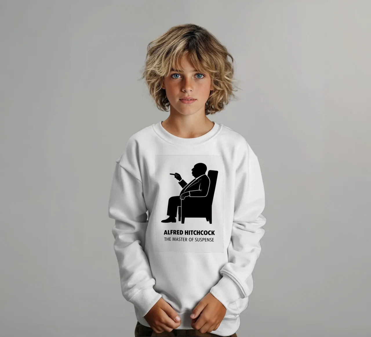 Alfred Hitchcock Print felpa bambino da MoviesArt