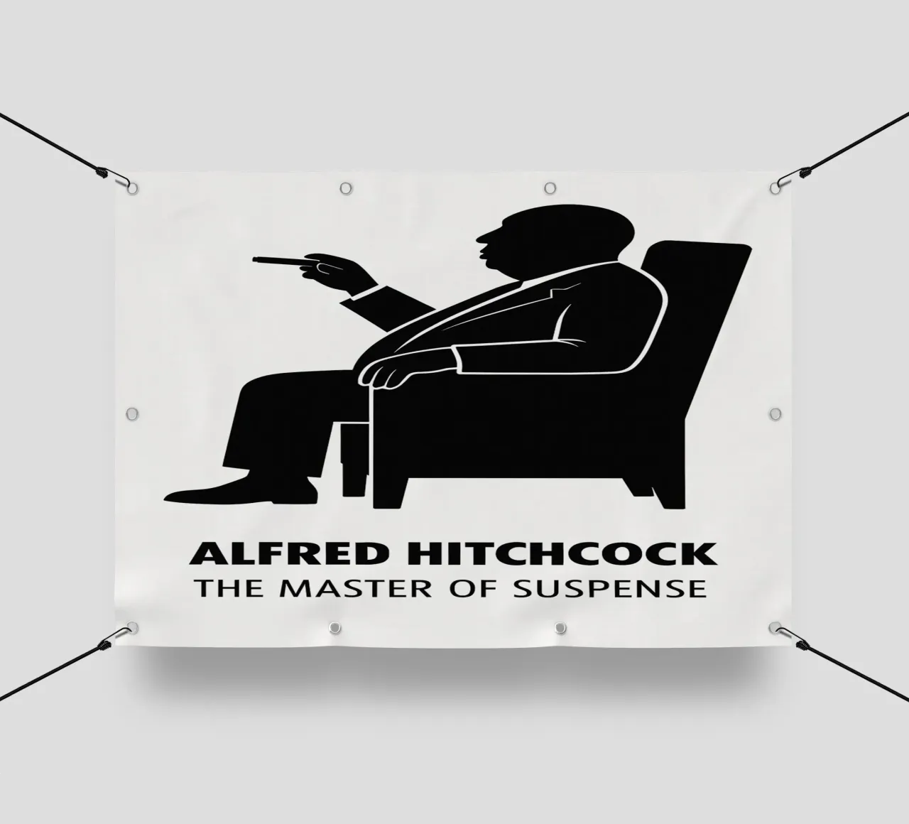 Alfred Hitchcock Print telo in pvc da MoviesArt