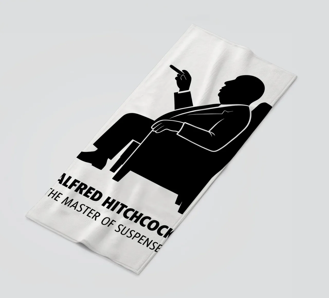 Alfred Hitchcock Print telo mare da MoviesArt