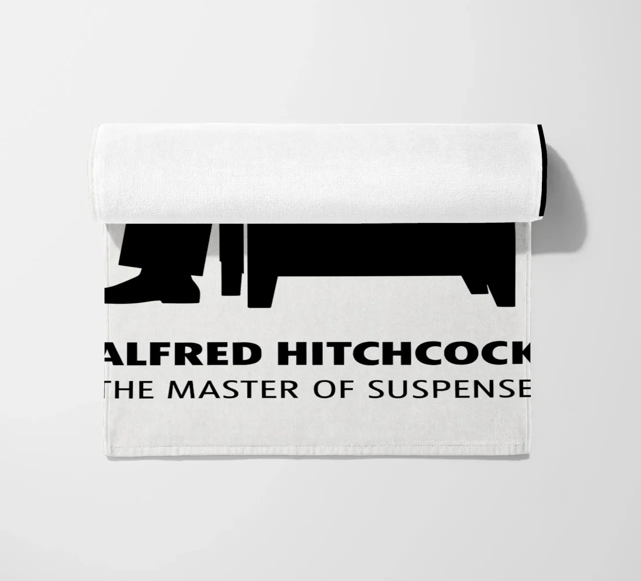 Alfred Hitchcock Print telo mare da MoviesArt