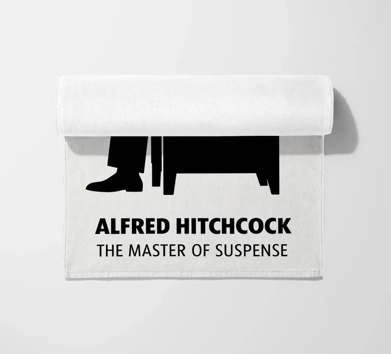 Alfred Hitchcock Print telo mare da MoviesArt