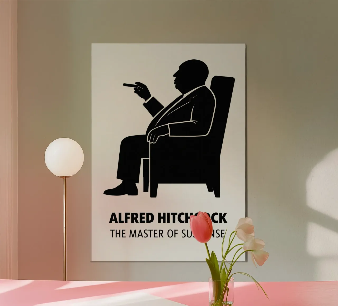 Alfred Hitchcock Print carta hahnemühle da MoviesArt