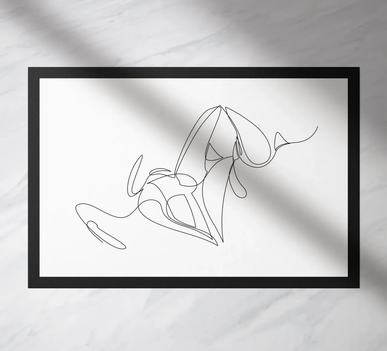 Tethered doormat by Addillum