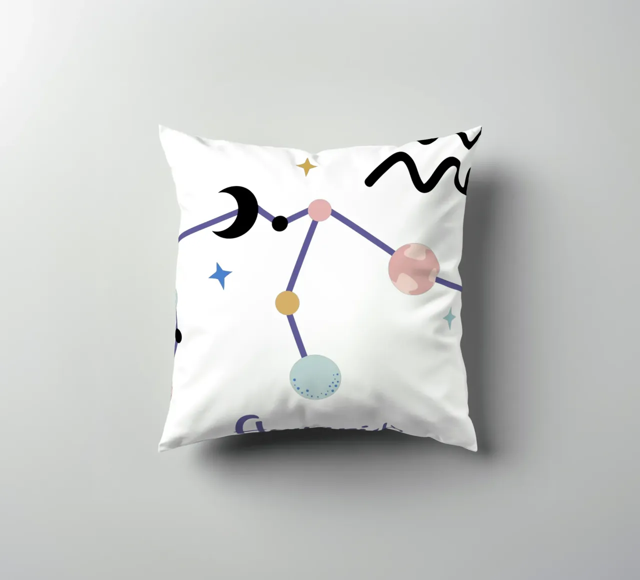 Aquarius (Without Background) cuscino da treechild