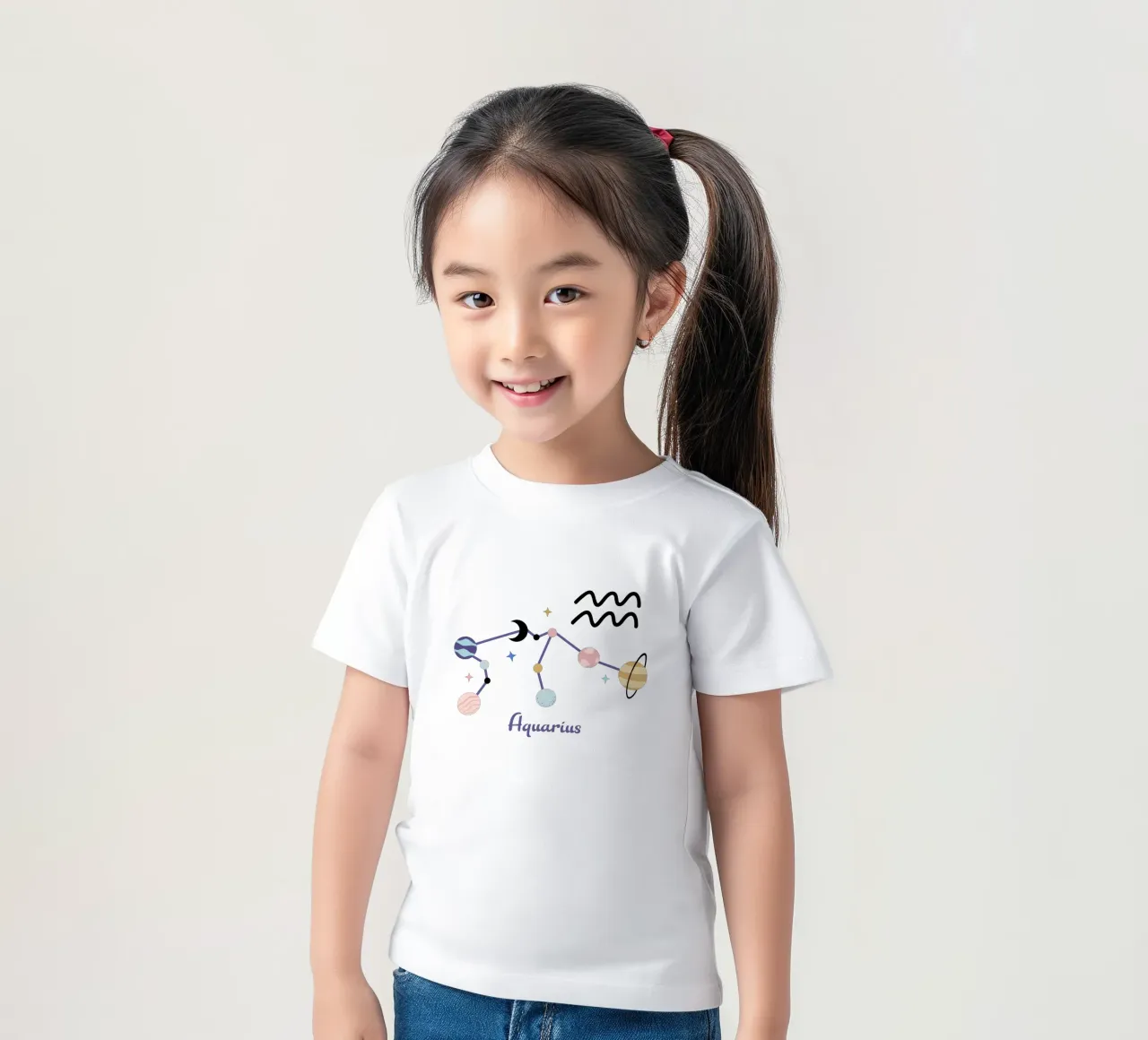 Aquarius (Without Background) t-shirt bambini da treechild